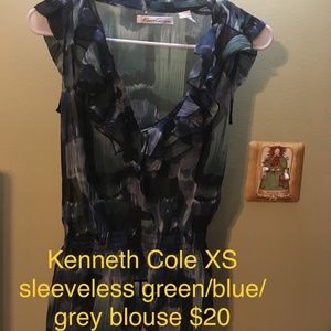 Kenneth Cole sleeveless blouse xs